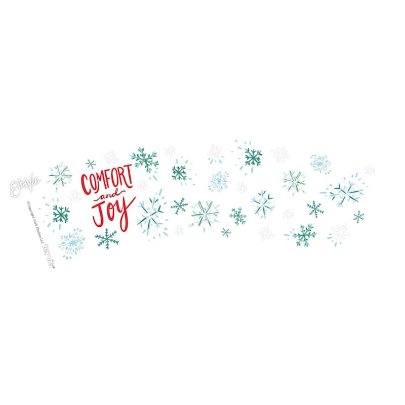 Tervis EttaVee Christmas Holiday Comfort and Joy Made in USA Double Walled Insulated Travel Tumbler, Comfort and Joy - 16oz Mug