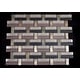 preview thumbnail 1 of 0, TileGen. Random Sized Mixed Material Mosaic Tile in Brown Wall Tile (10 sheets/10.6sqft.)