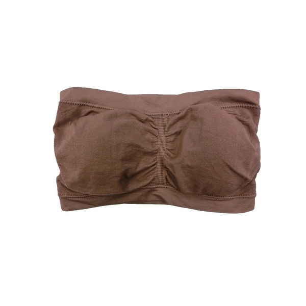 Papaya Women 3 Pack Brown Color Padded Tube Top Bandeau Bras