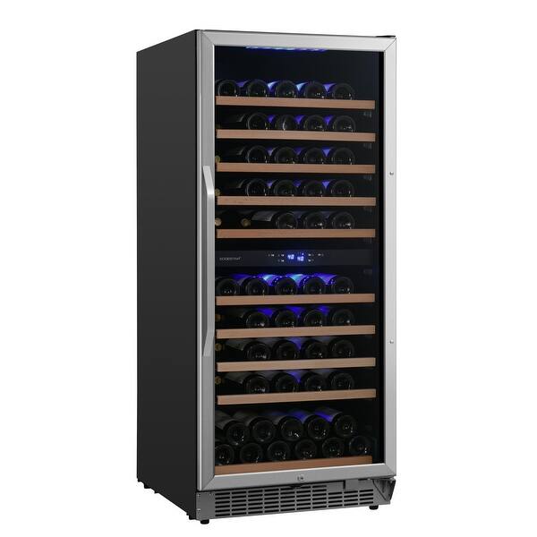 Shop Edgestar Cwr1102dz 101 Bottle 24 Built In Dual Zone Wine Cooler Stainless Steel Overstock 30087861