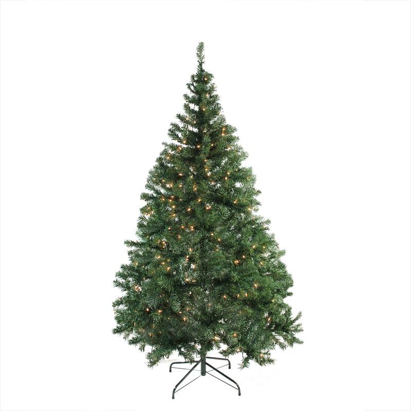 6.5' Medium Niagara Pine Artificial Christmas Tree Clear Lights - 6.5 Foot