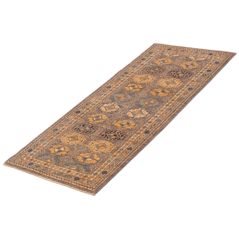 ECARPETGALLERY Hand-knotted 18 Of 20 Pak Finest Transitional Grey Wool Rug - 2'8 x 6'5