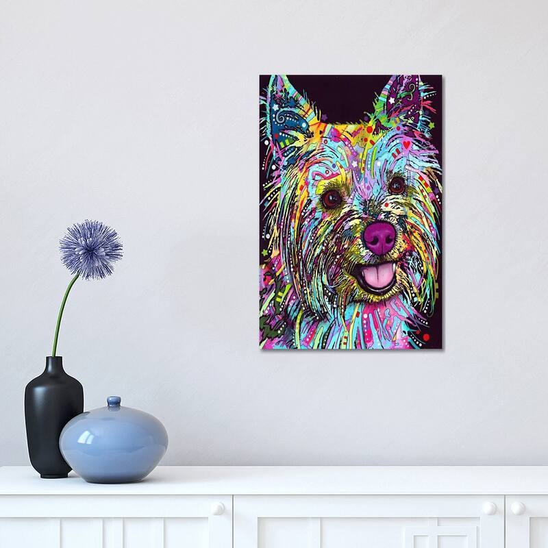 iCanvas "Yorkie" by Dean Russo Canvas Print - 18x12x1.5