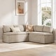 preview thumbnail 13 of 58, Spruce & Spring Modern 74" L-Shaped Dining Bench with Storage, Corner Breakfast Nook Banquette Bench