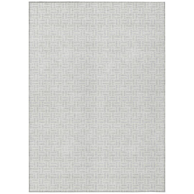 HomeRoots Geometric Transitional Rectangle Outdoor Rug