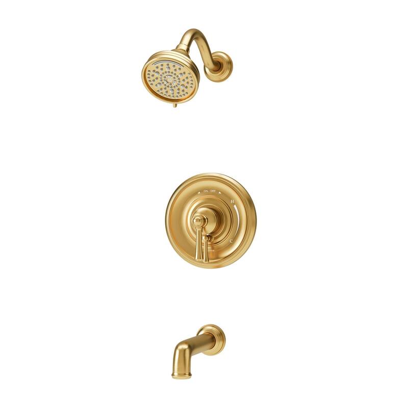 Symmons S589215TRM Braston Tub and Shower Trim Package with 1.5 GPM - Brushed Bronze