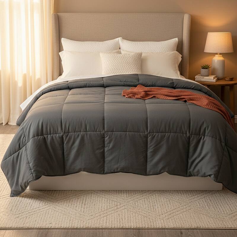 Grey All-season Down Alternative Comforter