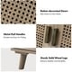 preview thumbnail 27 of 28, Woodland Multifunctional Rattan-Accented 2-Door Storage Stackable Buffet Cabinet with Solid and Wood Frame by HULALA HOME
