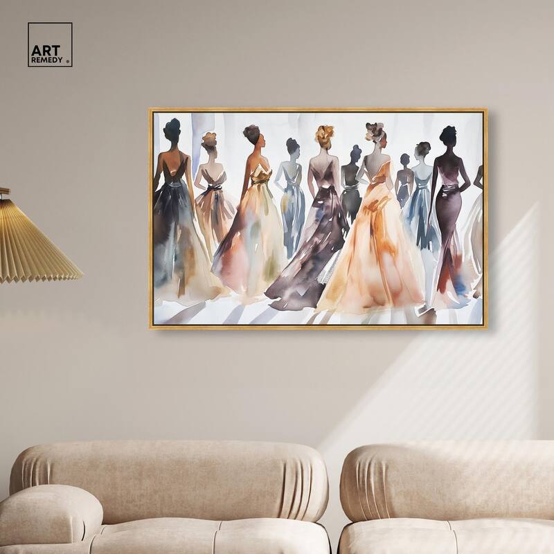 Model Lineup Canvas by Art Remedy