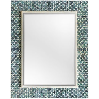 Uttermost Makaria Tropical Coastal Mermaid Large Wall Mirror with