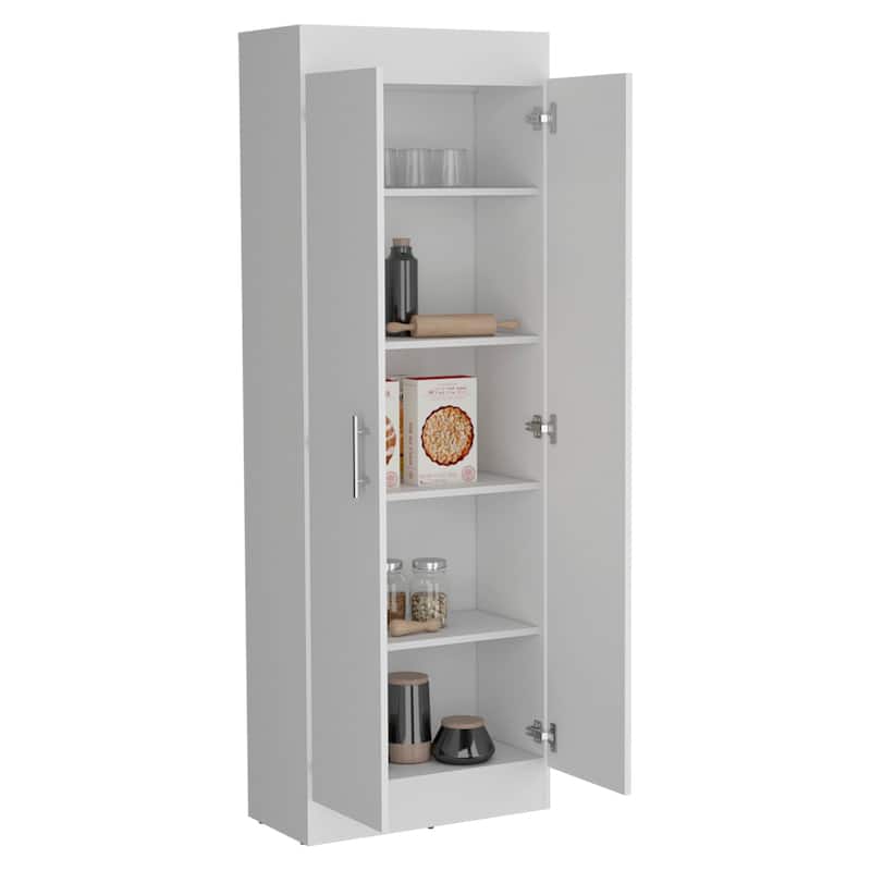 Nepal Pantry Cabinet, Space-Efficient 2-Door Design