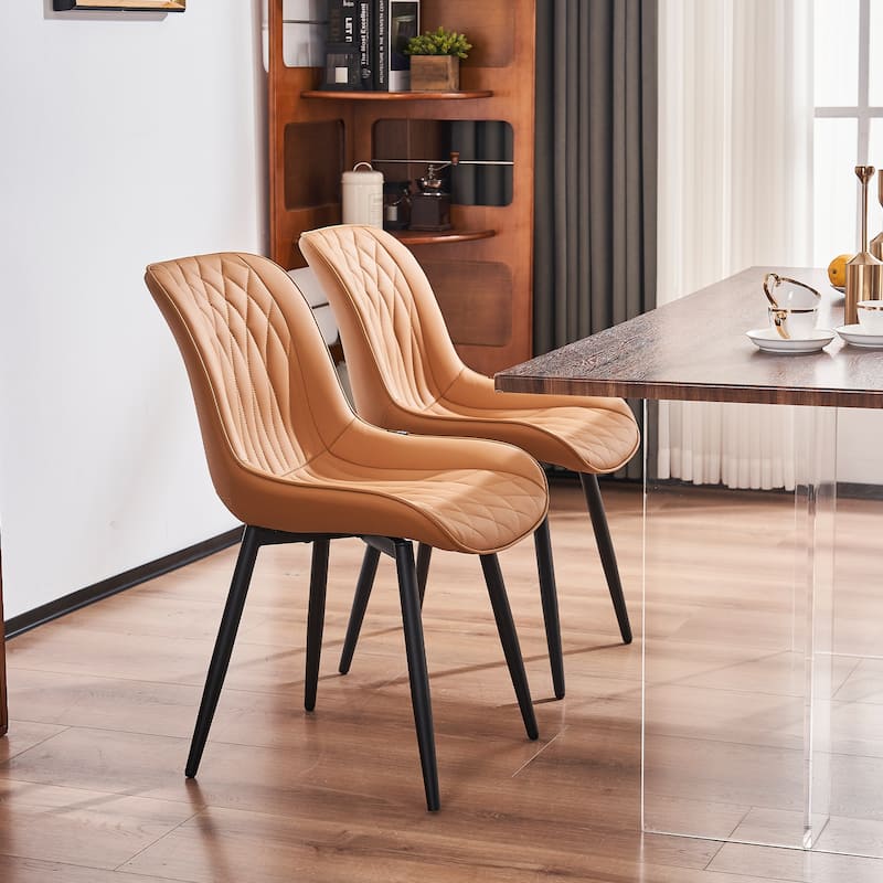 Modern Dining Chairs Set of 2 Upholstered Dining Room Chairs