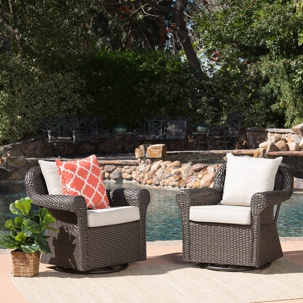 Cushioned shop wicker chairs