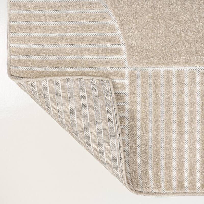 JONATHAN Y Dila Geometric Arch Scandi Striped Ivory/Cream Area Rug
