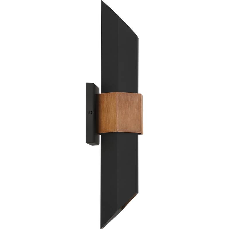 Chasm LED Outdoor Lantern in Matte Black