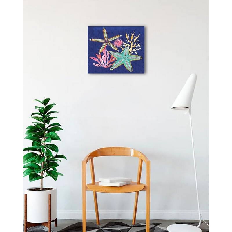 Along The Coast III Art Poster - Print On Demand - 18 x 18 Inch
