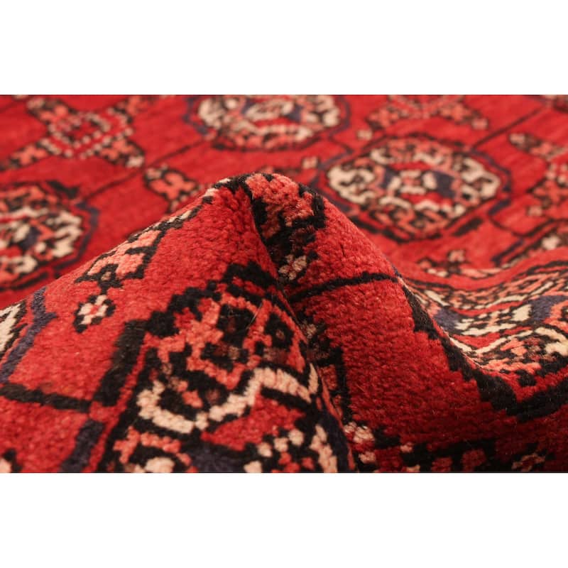 ECARPETGALLERY Hand-knotted Baluch Red Wool Rug - 3'1 x 5'9