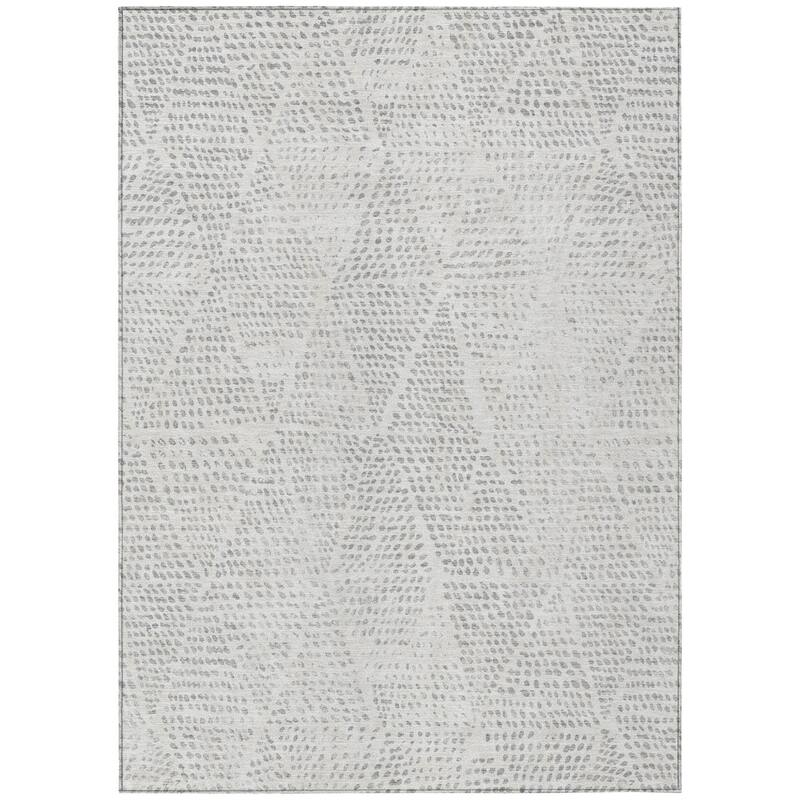 HomeRoots Geometric Transitional Rectangle Outdoor Rug
