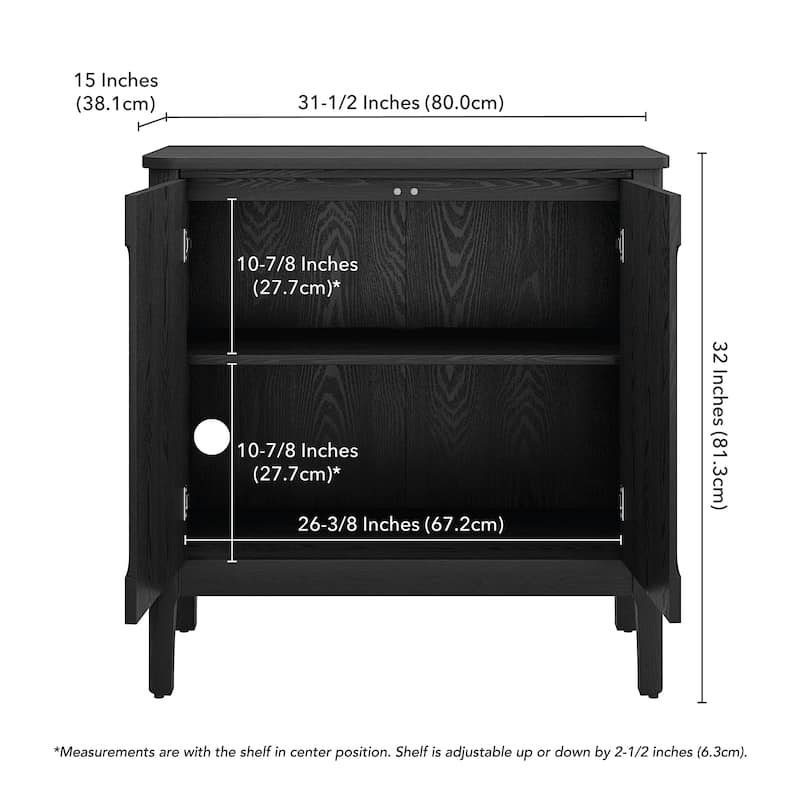 Manchester 32" Rectangular Solid Wood Accent Cabinet - 32" Wide