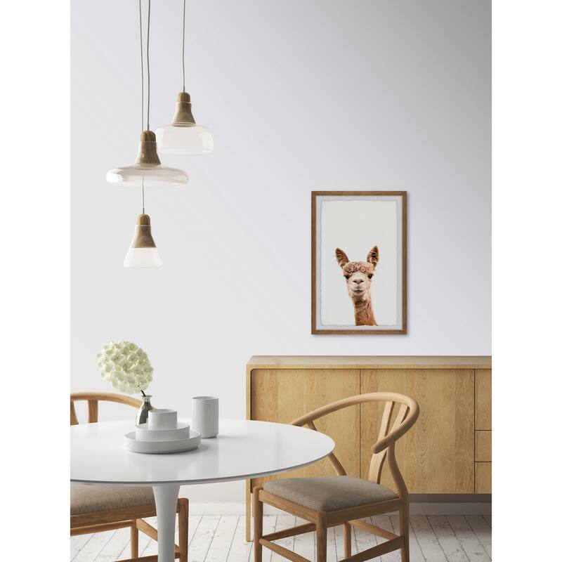 Llama Face IV Framed Wall Art, Elegant Home Touch - Sophisticated Artwork for Refined Décor