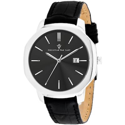 Christian Van Sant Men's Octavius Slim Black Dial Watch - CV0530 - 6 (36)