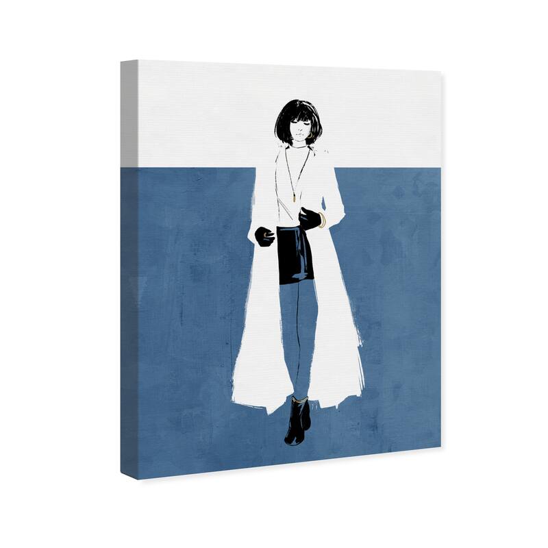 Wynwood Studio Fashion and Glam Blue Undertone Blue and Modern & Contemporary Wall Art Canvas Print