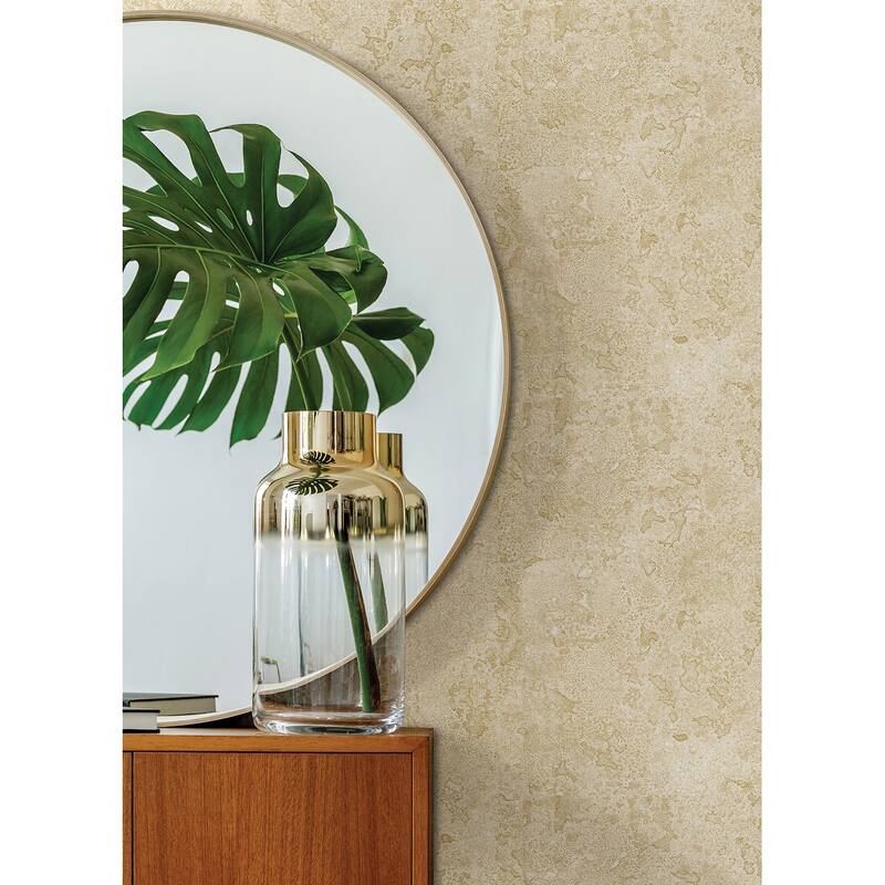 A-Street Prints Kulta Gold Cemented Wallpaper