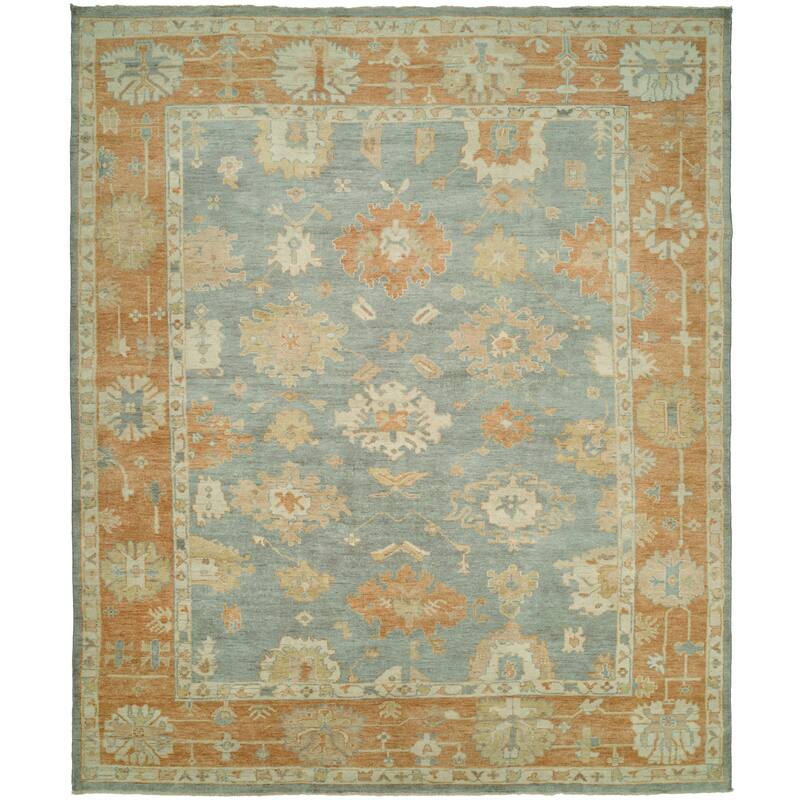 Traditional Multi-Colored Hand-Knotted Wool Area Rug - 12' x 15' - Multi-Colored