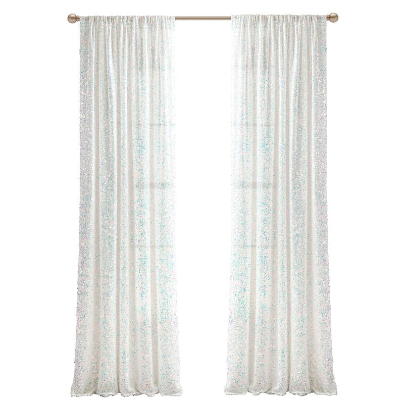 Lush Decor Ballgown Glam Sparkle Sequins Window Curtain Panel