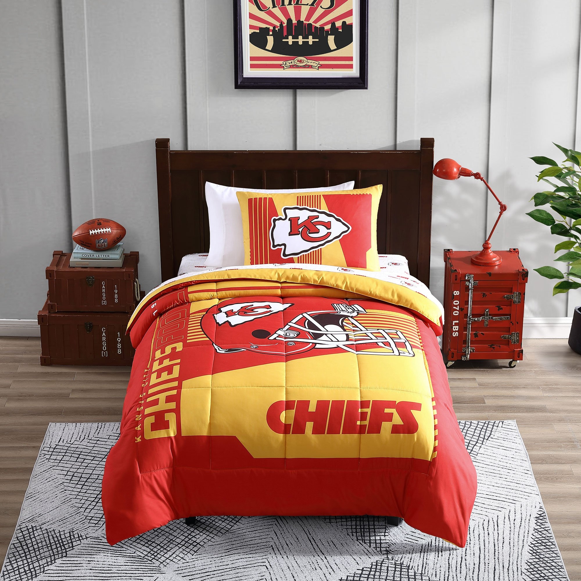 Chiefs blanket bed bath and beyond discount