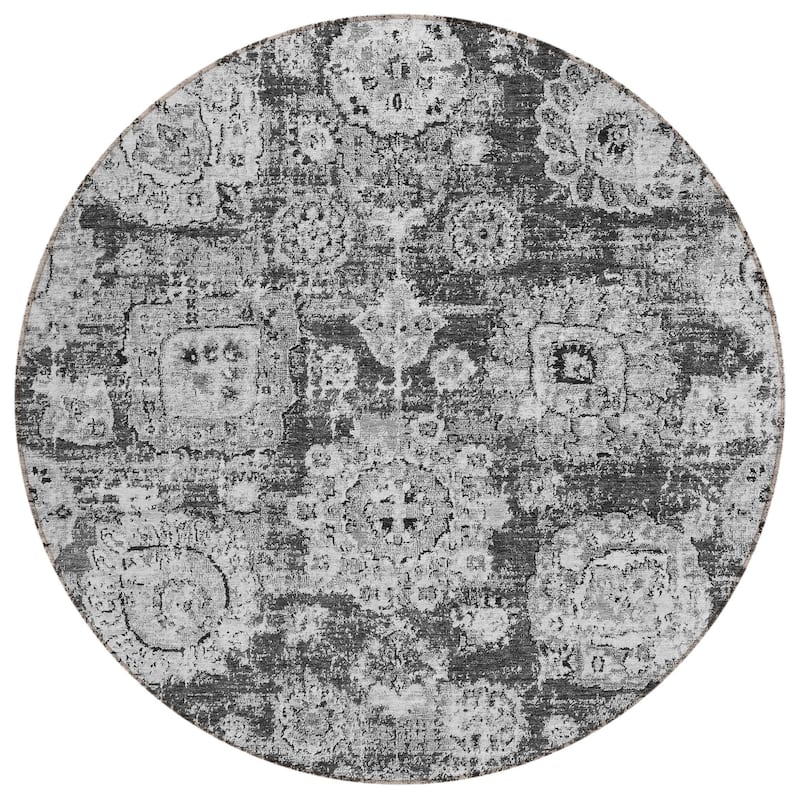 HomeRoots Floral Transitional Rectangle Outdoor Rug