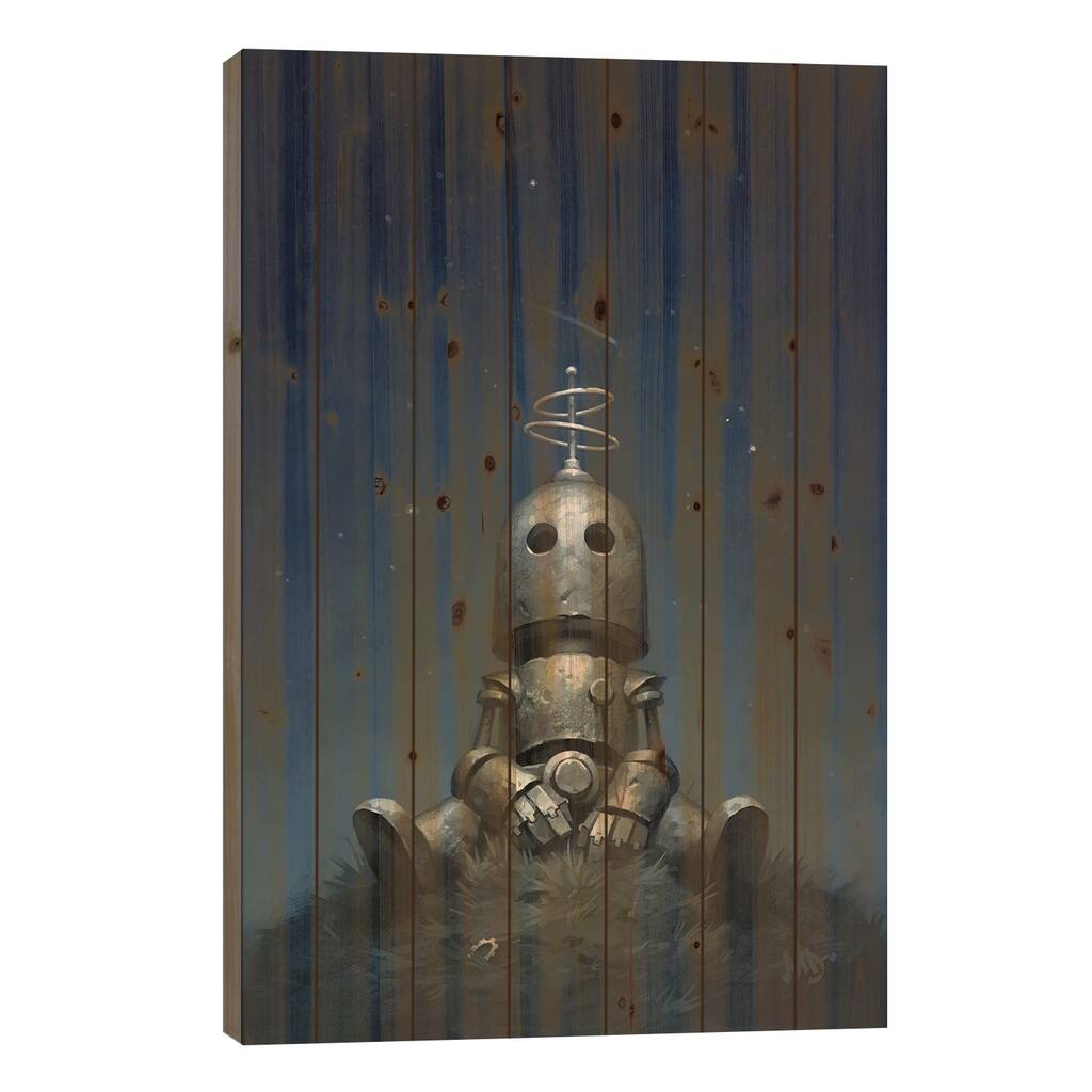 Interval Print On Wood by Matt Dixon - Multi-Color