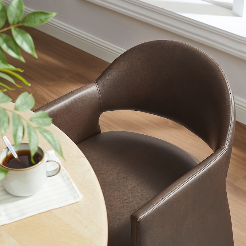 Talia Vegan Leather Dining Armchair