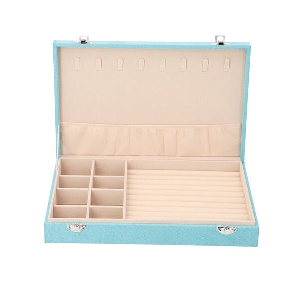 Velvet Trinket Jewelry Organizer Box Storage With Anti Tarnish Lining Lock 11 4x7 3x2 Overstock 33236781