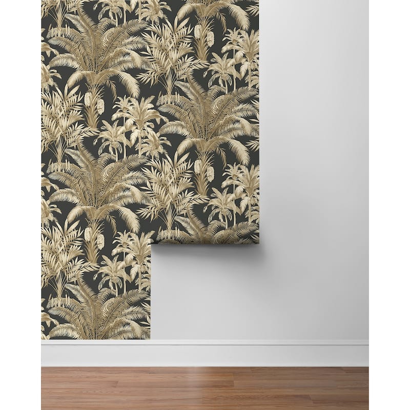 Seabrook Designs Tropical Palm Beach Prepasted Wallpaper - 20.5 in. W x 33 ft. L