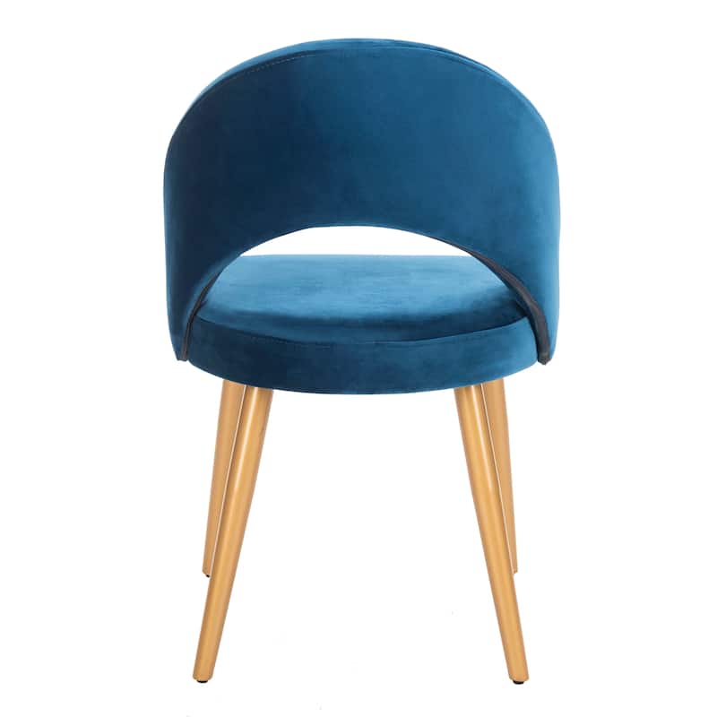 SAFAVIEH Reva Retro Dusty Rose/ Gold Chair (Set of 2) - 21.3" x 24.3" x 31.8" - 21Wx24Dx32H