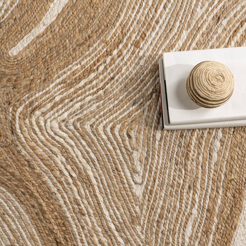 Nuloom Dalia Jute Abstract Area Rug