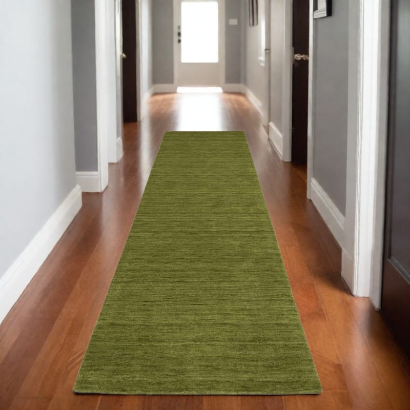 HomeRoots Solid Color Casual Rectangle Area Rug - 95.67 in. x 29.92 in.  x 0.59 in.
