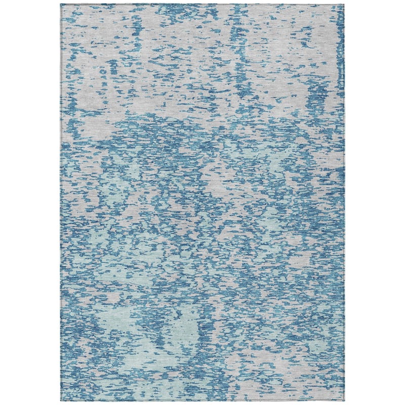 HomeRoots Abstract Transitional Rectangle Outdoor Rug