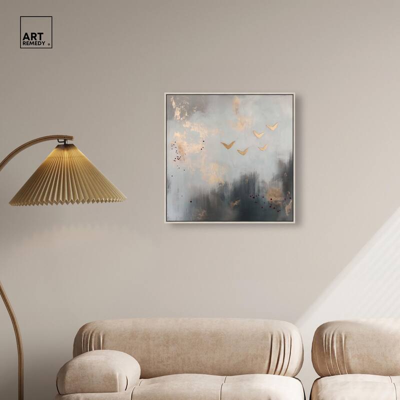Golden Nebula Canvas by Art Remedy