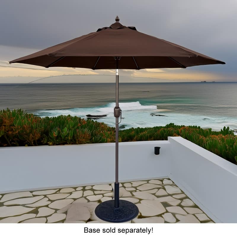 Tropishade 7.5' Market Umbrella with Sunbrella 5432 Bay Brown