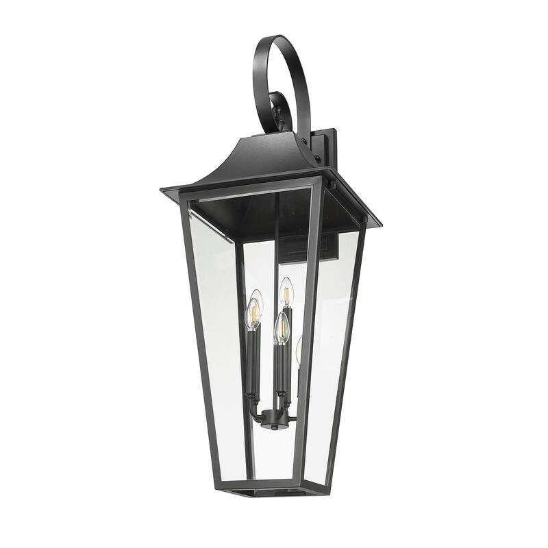 Gannon 5 Light Outdoor Wall Light in Black