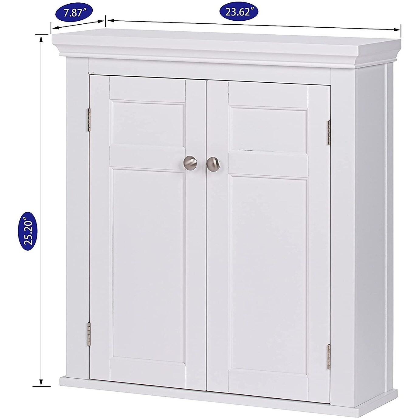 Spirich-Bathroom Wall Spacesaver Storage Cabinet Over The Toilet with Door  , Wooden, White - On Sale - Bed Bath & Beyond - 32620437