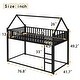 preview thumbnail 5 of 8, Twin Size Transformable Design House Floor Bed with Detachable Slats and Guardrails