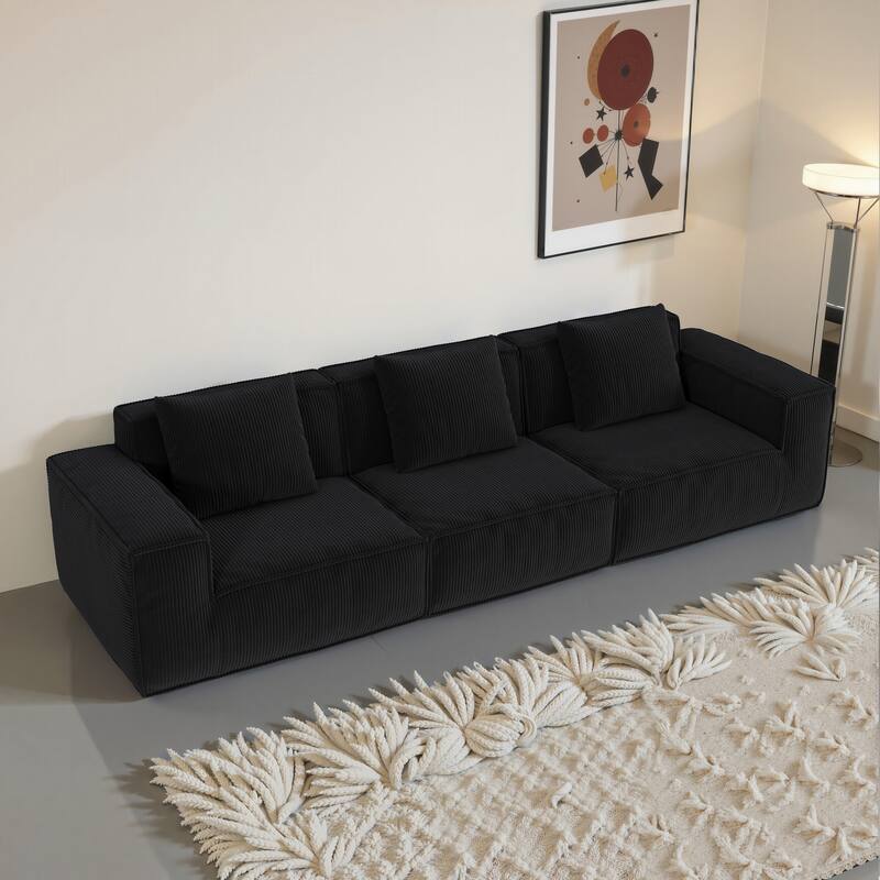 118-Inch Modular Sofa Can Be Converted Into An Oversized Sofa Bed Free Conversion Sofa,Three-Person Combination