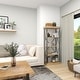 preview thumbnail 62 of 74, Brown Wood 3 Shelves Shelving Unit - 48 x 17 x 34