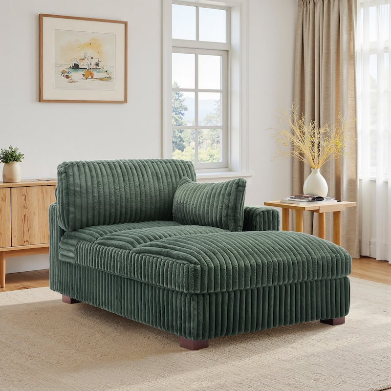 Oversized L-Shape Upholstered Chaise Lounge Sofa Couch
