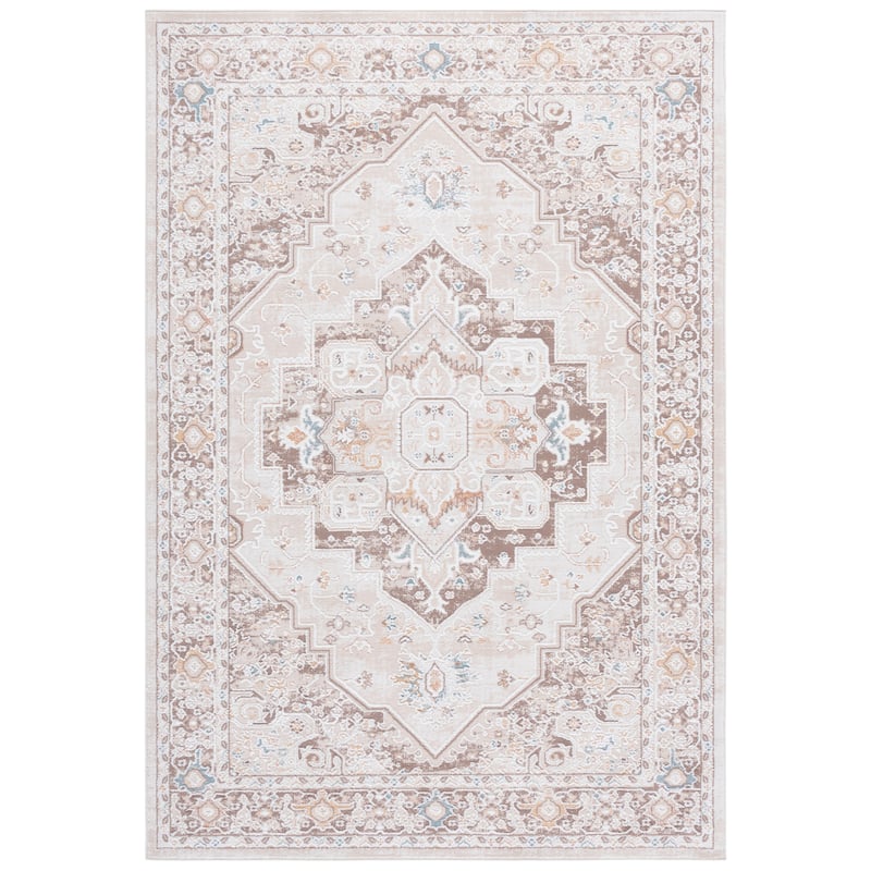 SAFAVIEH Sydney Kaie Medallion Rug - Beige/Brown Ivory - 4' x 6'