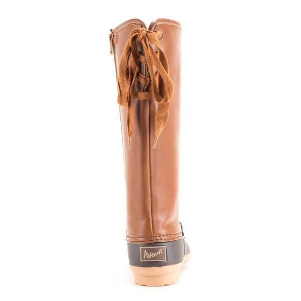 wide calf tall duck boots
