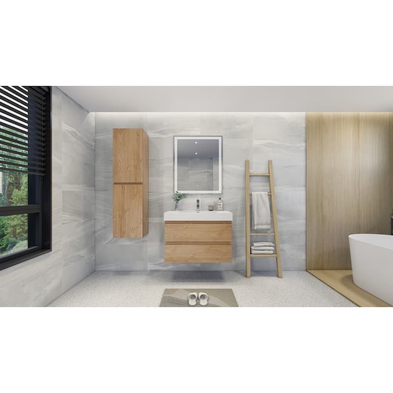 Baillie 36'' Wall-Mounted Vanity with Reinforced Acrylic Sink
